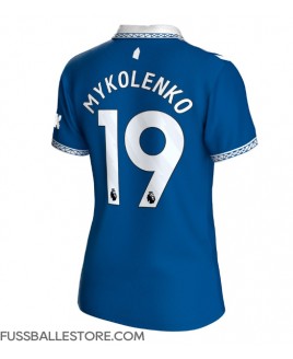 Günstige Everton Vitaliy Mykolenko #19 Heimtrikot Damen 2023-24 Kurzarm